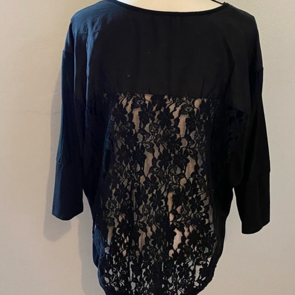 Miss me size L sequined floral top lack back - Picture 6 of 9